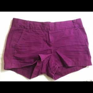 J. Crew Purple Chino Shorts EUC